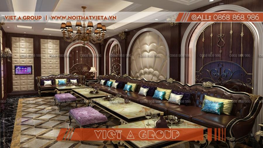 Mẫu phòng hát gia đình vip phong cách tây âu