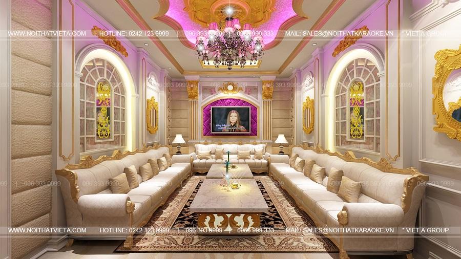 Mẫu phòng karaoke cổ điển đơn giản