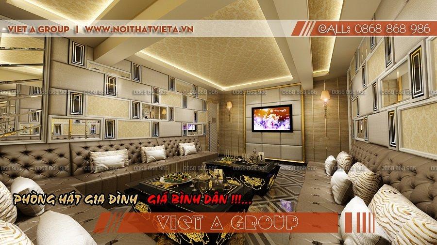 Phòng hát gia đình đơn giản giá bình dân