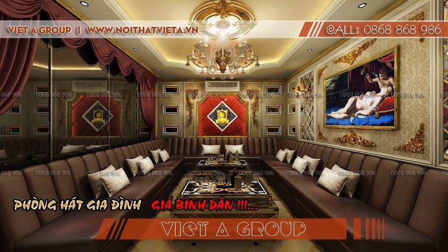 Phòng hát gia đình đơn giản giá bình dân