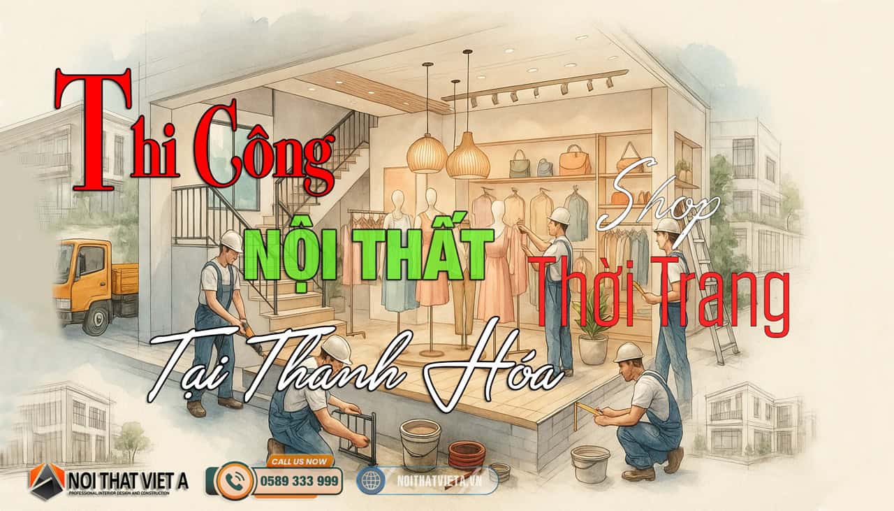 Thi Công Cửa Hàng Shop Thời Trang Thanh Hóa