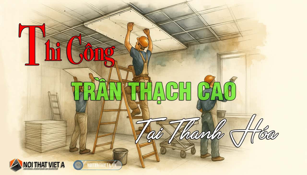 Thi công trần thạch cao tại Thanh Hóa
