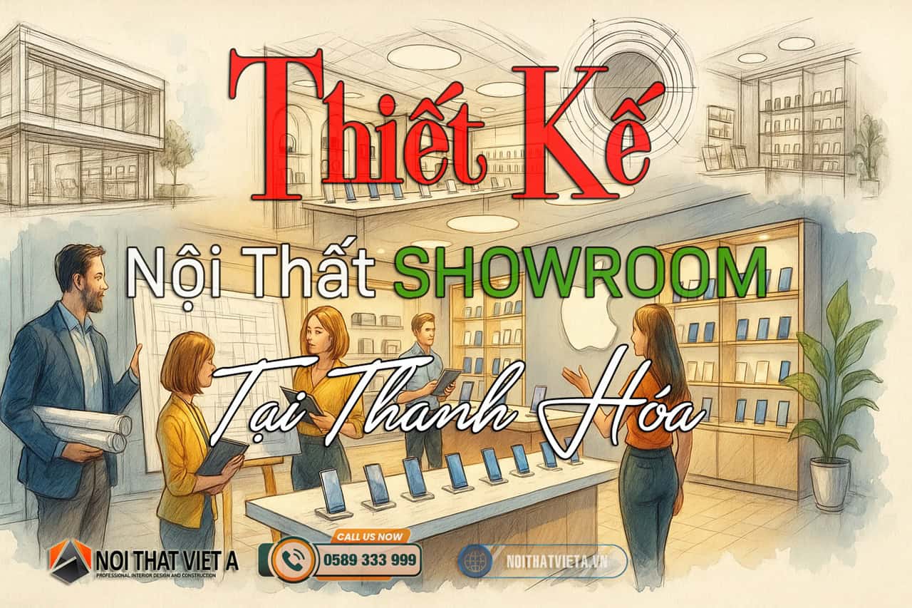 Thiết kế nội thất Showroom tại Thanh Hóa