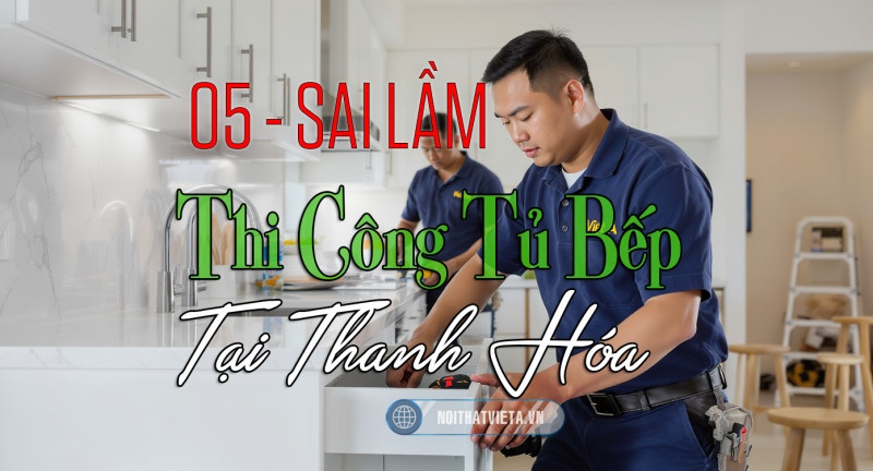Những sai lầm thường gặp khi thi công tủ bếp tại Thanh Hóa