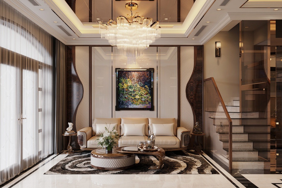 Nội thất biệt thự anh Cường tại TP HCM - Sang trọng, tinh tế