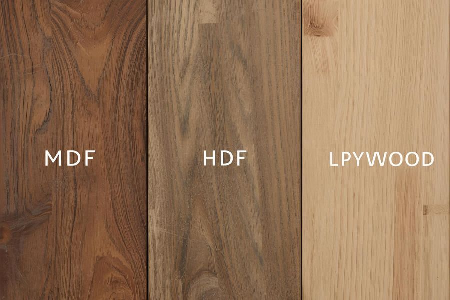So sánh gỗ công nghiệp MDF, HDF và plywood – chọn sao cho đúng?