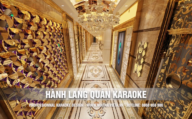 Giới thiệu mẫu hành lang karaoke đẹp mới nhất