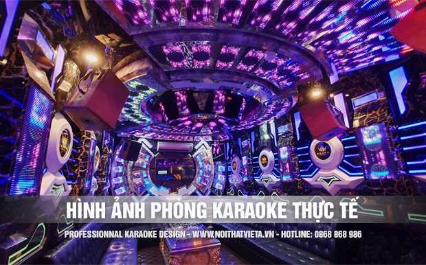 Một số hình ảnh thực tế phòng karaoke đã thi công