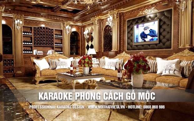 Thiết kế karaoke theo phong cách Gỗ Mộc đẳng cấp