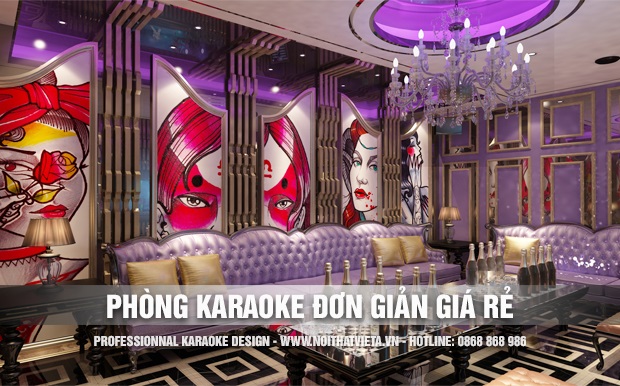 Mẫu phòng karaoke thiết kế đơn giản rẻ đẹp