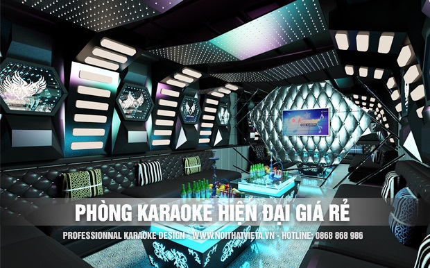 Mẫu phòng karaoke hiện đại đơn giản giá rẻ