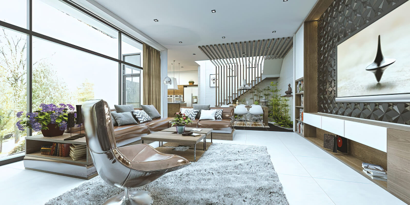 Đặc trưng của thiết kế nội thất biệt thự phong cách hiện đại