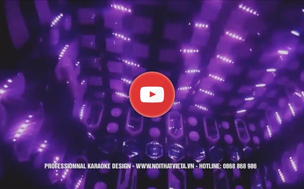 Phòng karaoke hiện đại sử dụng led full nháy theo nhạc