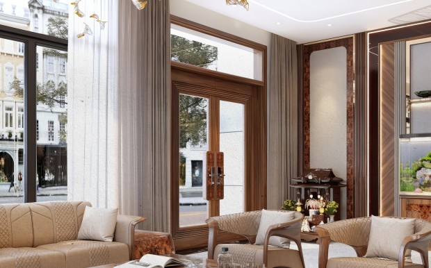 Dự án nội thất nhà phố hiện đại – Nhà phố chú Thuận tại Thái Nguyên