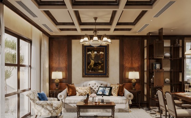 Nội thất biệt thự tại Đà Nẵng qua lát cắt không gian nhà chú Ninh