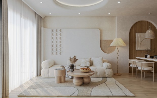 Nội thất căn hộ anh Vũ tại Hà Nội – Khi vật liệu và ánh sáng kể chuyện