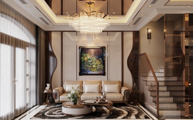 Nội thất biệt thự anh Cường tại TP HCM - Sang trọng, tinh tế