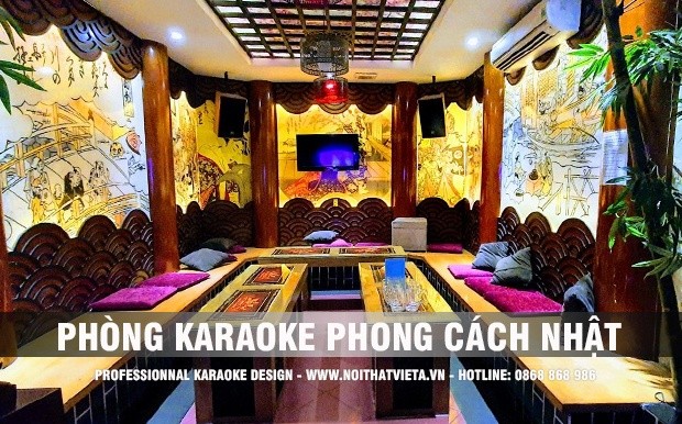 Thiết kế phòng karaoke theo phong cách Nhật Bản siêu đẹp