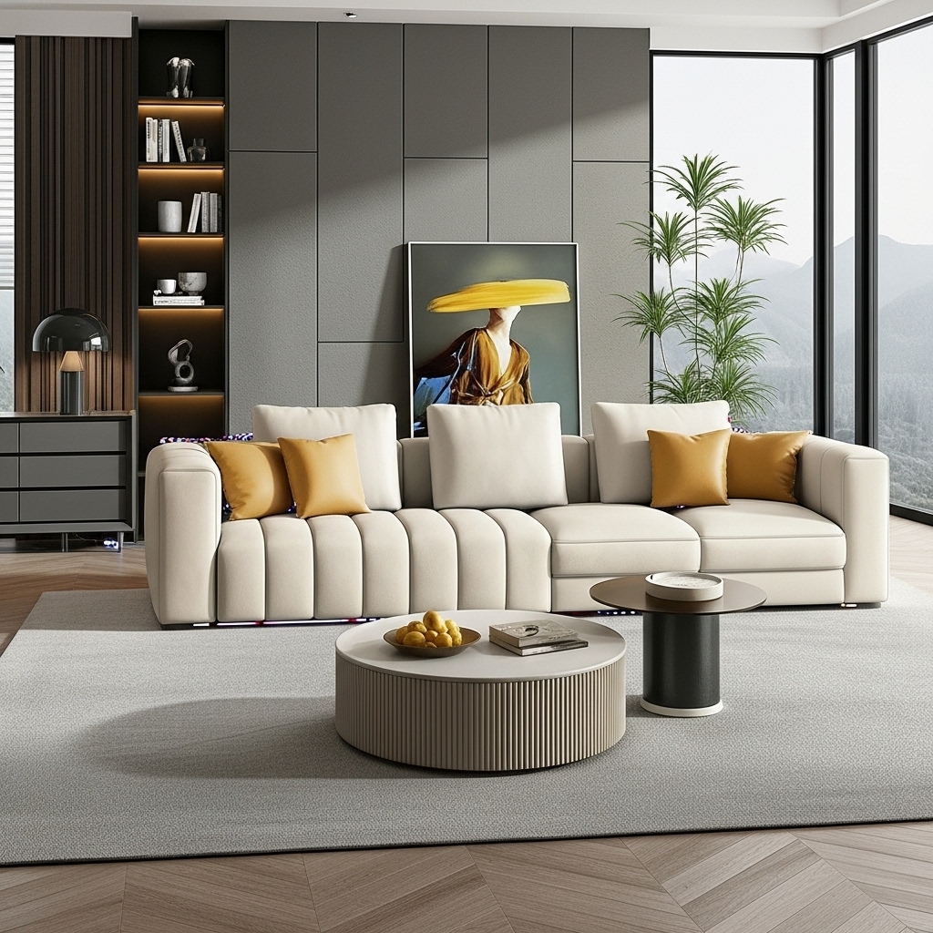 Bộ Sofa bọc da cao cấp SFVA009