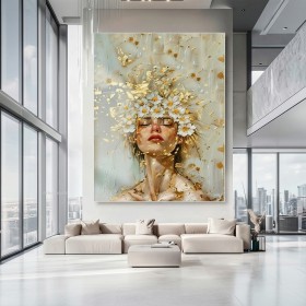 Bức tranh chân dung Nữ Thần Cúc Trắng