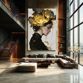 Tranh treo tường chân dung thiếu nữ