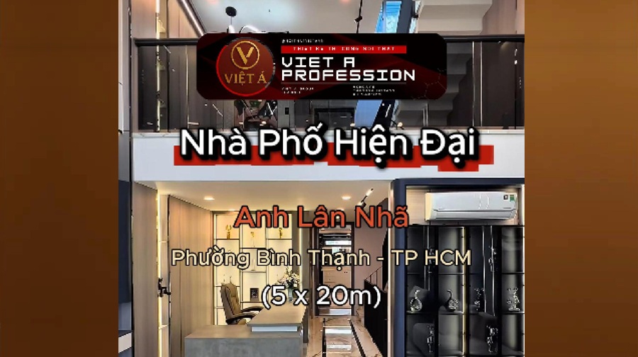 Nhà Phố Ngang 5m Sâu 20m – Thiết Kế Hiện Đại