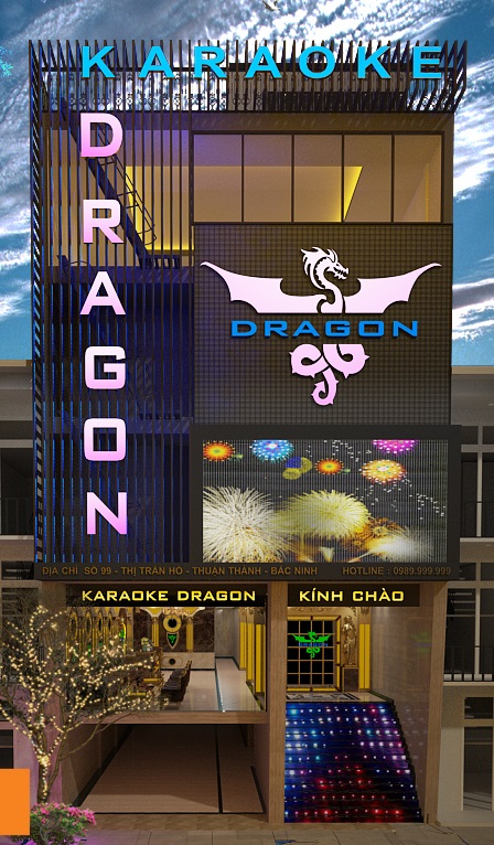 Mặt tiền quán Karaoke Dragon Bac Ninh