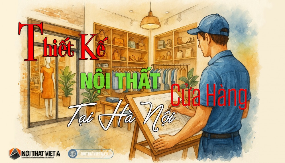 Thiết kế nội thất cửa hàng Hà Nội