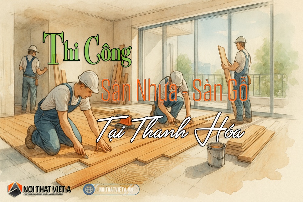 Thi công sàn nhựa sàn gỗ tại Thanh Hóa