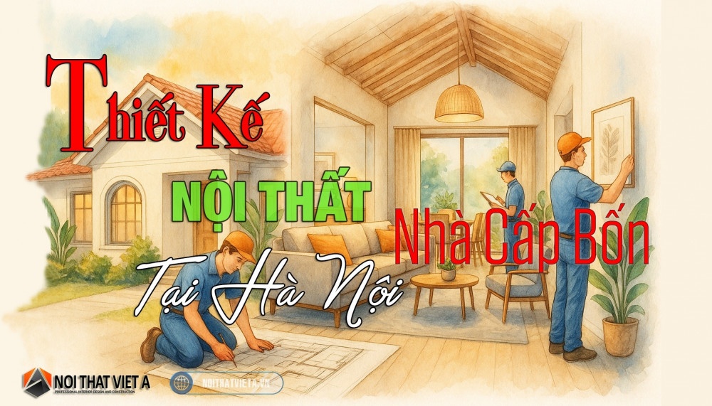 Thiết kế nội thất nhà cấp bốn tại Hà Nội