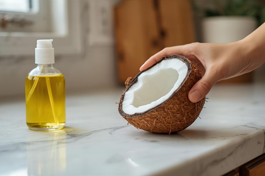 Vệ sinh mặt đá bếp