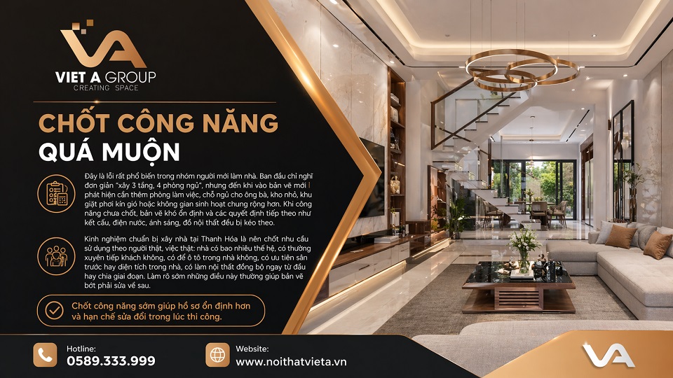 Trao đổi mặt bằng công năng nhà ở trước khi xây tại Thanh Hóa