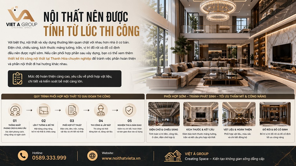 Kiểm soát mức độ hoàn thiện biệt thự dân dụng tại Thanh Hóa