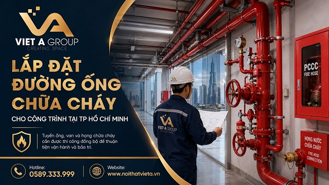 Lắp đặt đường ống chữa cháy cho công trình tại TP Hồ Chí Minh
