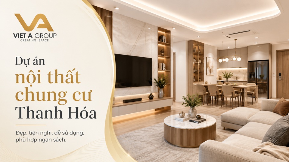 dự án thiết kế nội thất chung cư Thanh Hóa