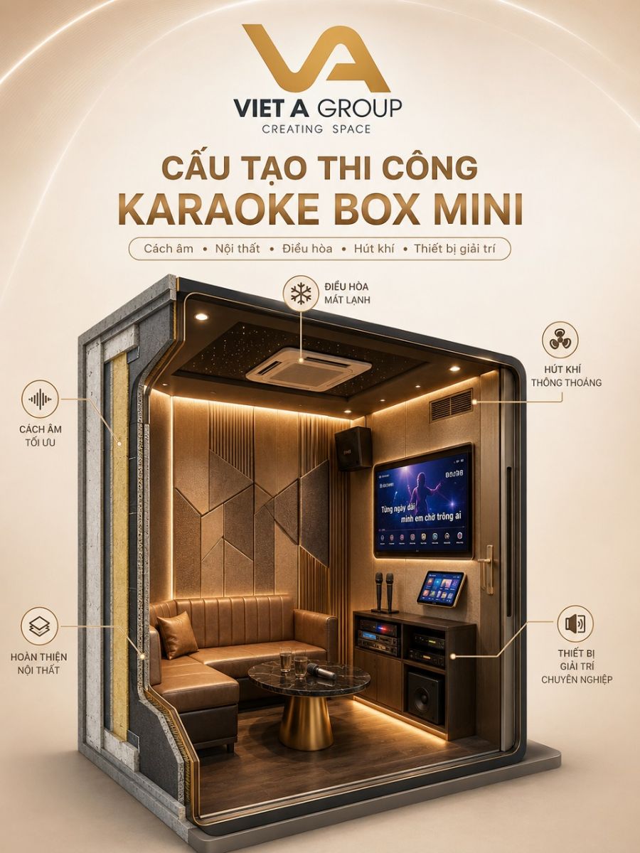 cấu tạo thi công karaoke box mini