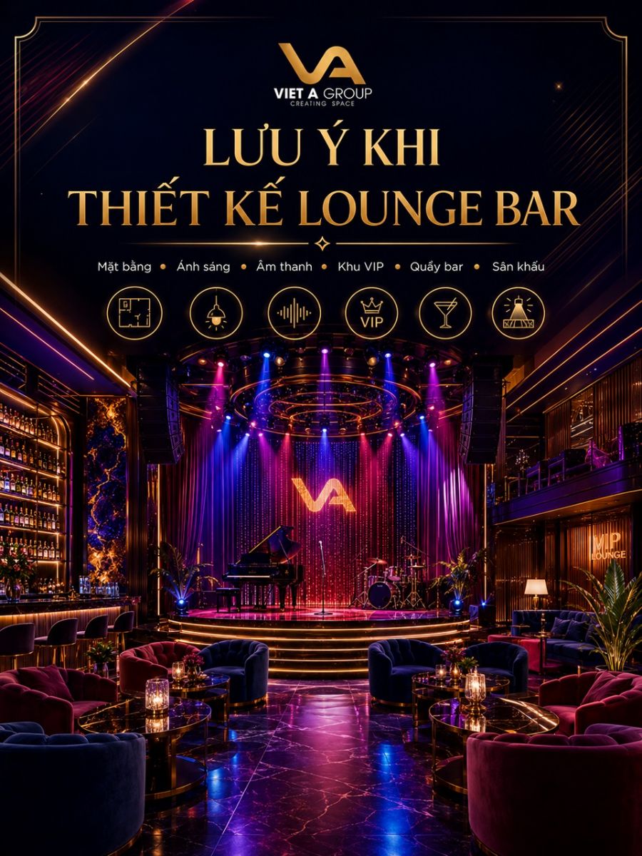 lưu ý khi thiết kế Lounge Bar