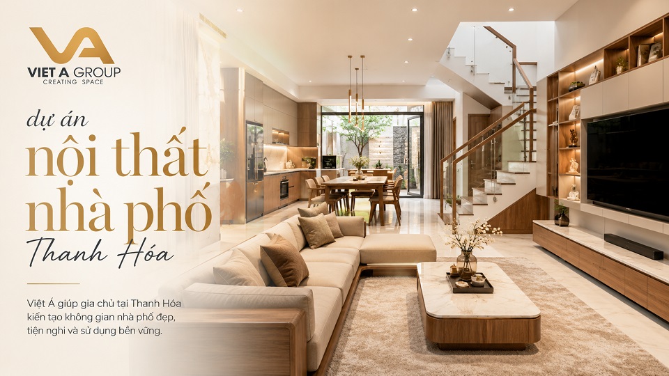 dự án thiết kế nội thất nhà phố Thanh Hóa