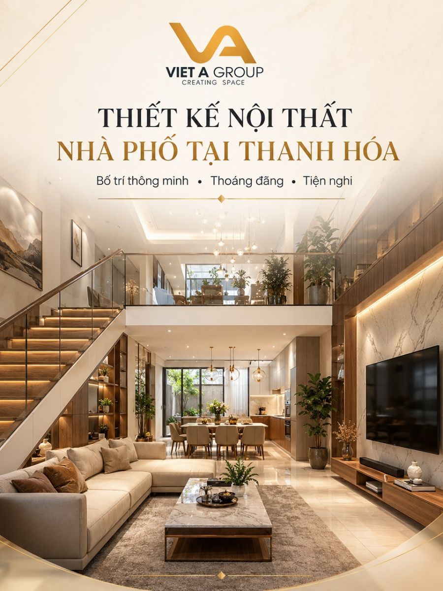 thiết kế nội thất nhà phố tại Thanh Hóa