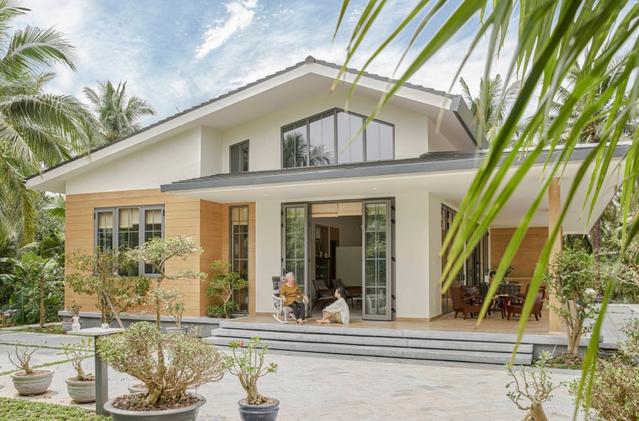 Không gian ngoài nhà chị Thủy Ba Vì
