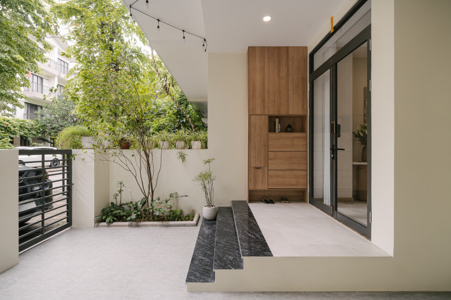 Khu vực sân nhà anh Tú An Hoạch