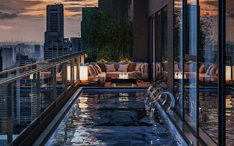 Hồ bơi nhà chị Linh 1