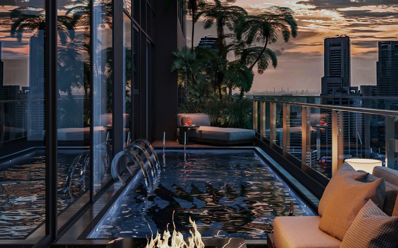 Hồ bơi nhà chị Linh 2