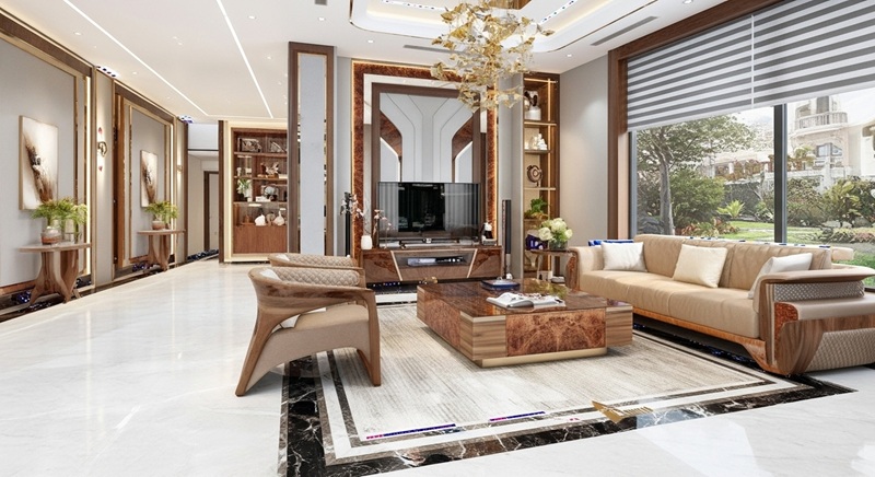 1-1 Phòng khách nhà chú Thuận Thái Nguyên