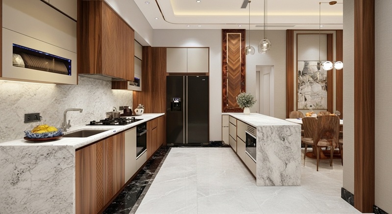 2-1 Phòng bếp nhà chú Thuận Thái Nguyên