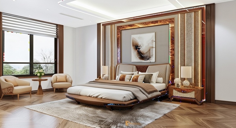 2-1 Phòng ngủ nhà chú Thuận Thái Nguyên