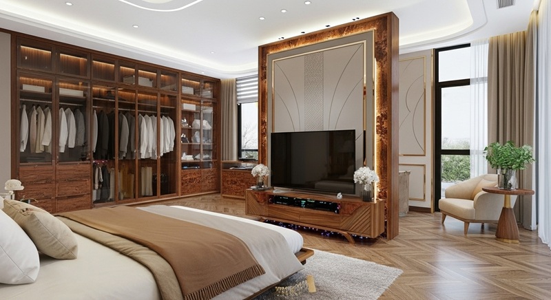 2-4 Phòng ngủ nhà chú Thuận Thái Nguyên