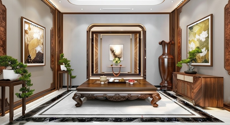 5-1 Không gian chung nhà chú Thuận Thái Nguyên