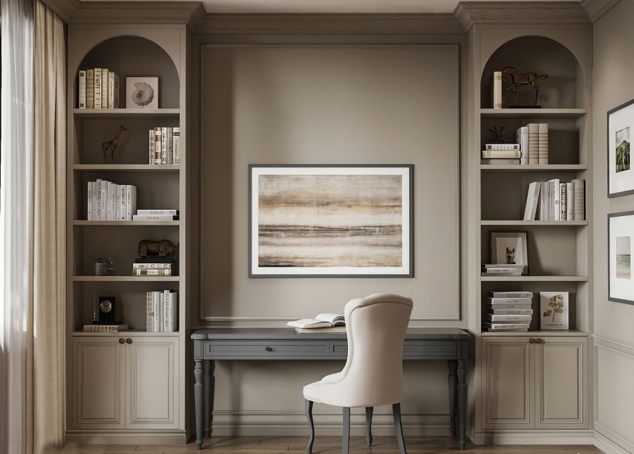 bàn làm việc của chị Thương