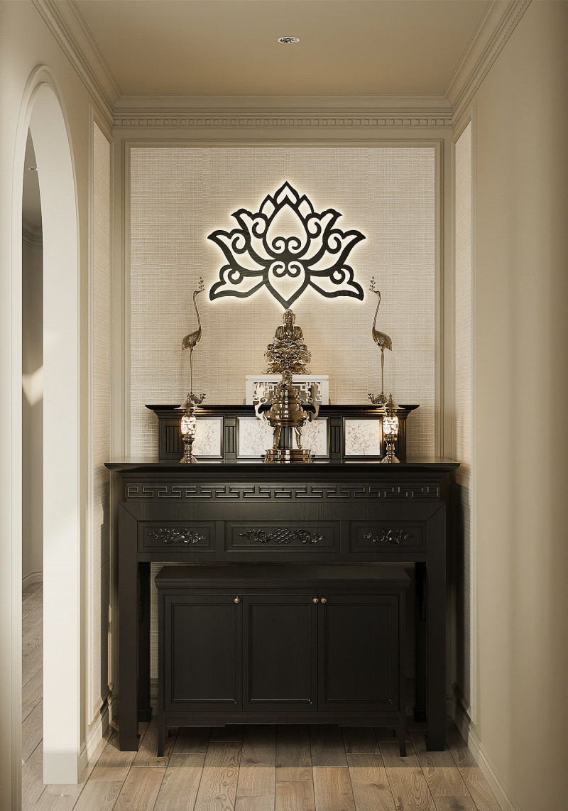 Không gian thờ nhà c Thương